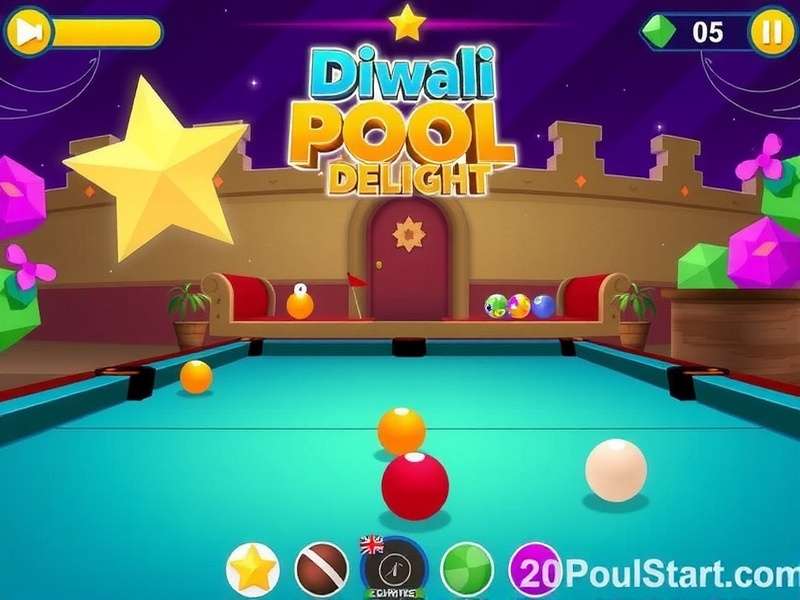 Diwali Pool Delight Game Screenshot